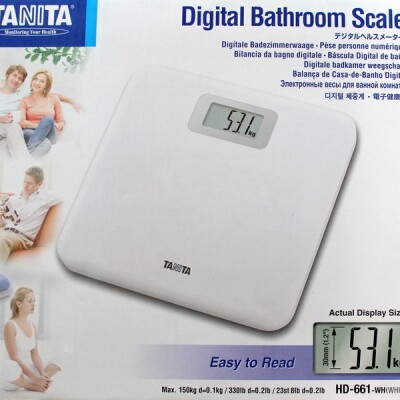 Tanita Digital Bathroom Weight Scale Japan-Transparent-150 Kg