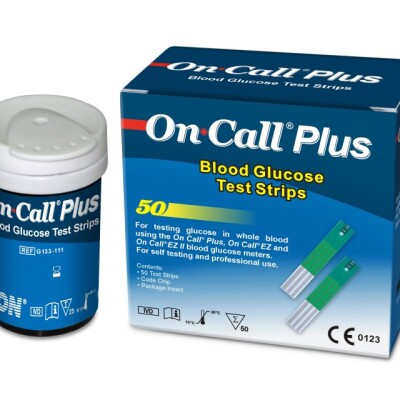 On Call EZ II-Blood Glucose Monitoring System Test Strip 50 pcs