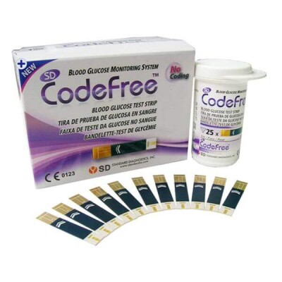 SD Code Free Glucometer Strip (25pcs)